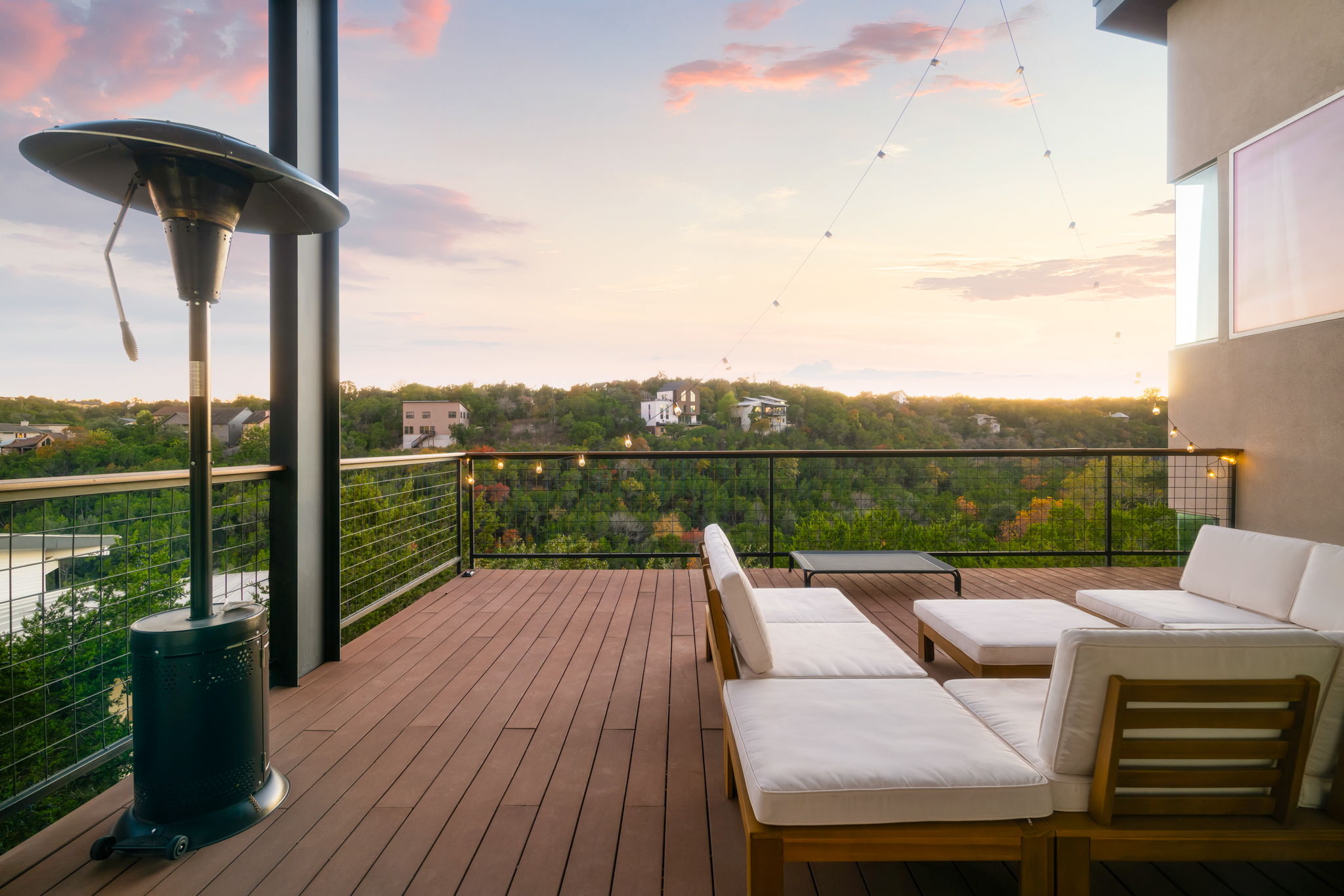 Scenic balcony made for slow mornings and evenings