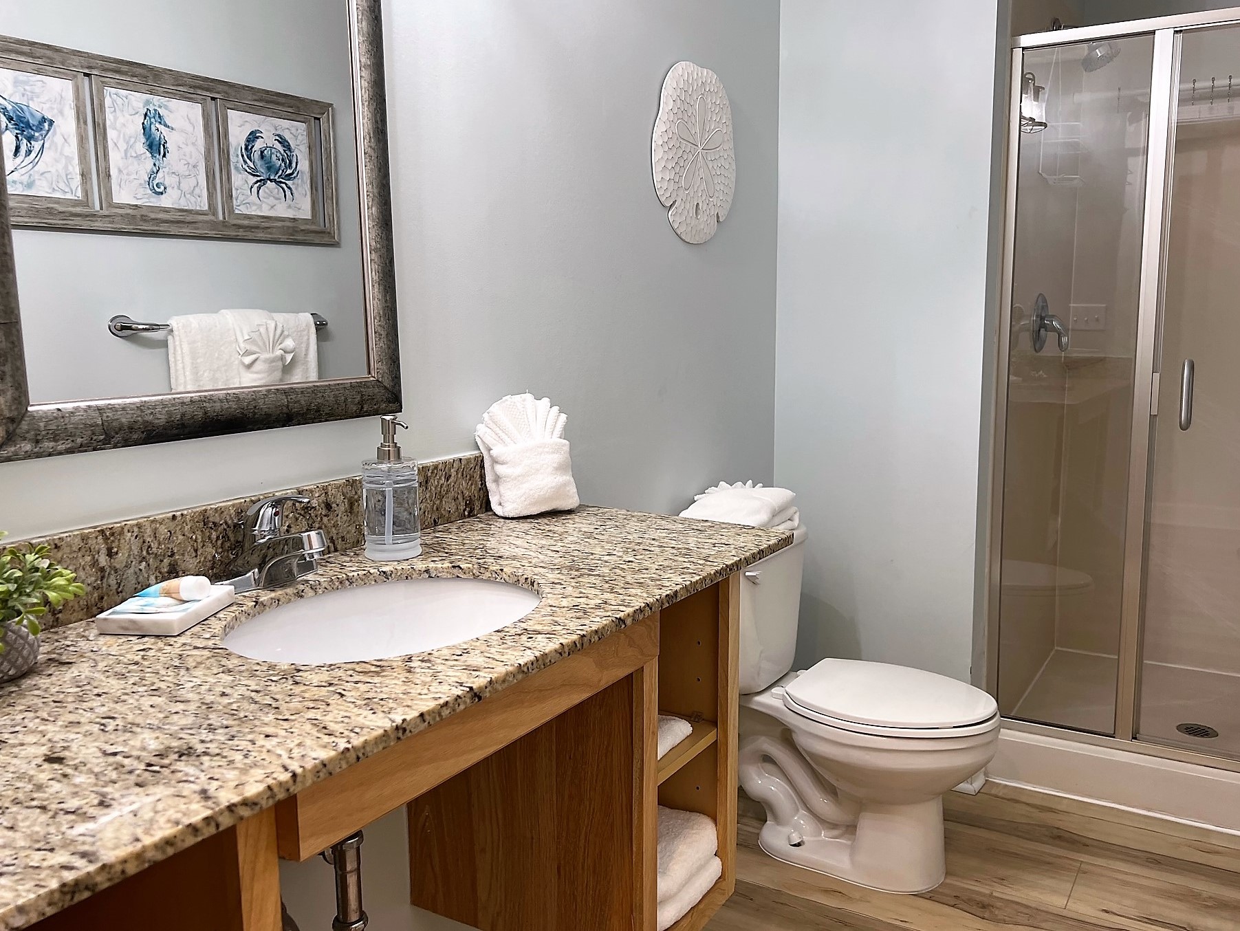 Hallway bathroom