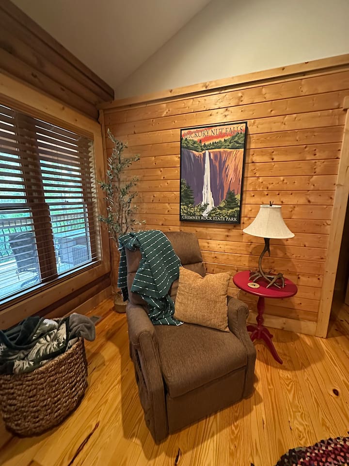 Extra seating in the living room area