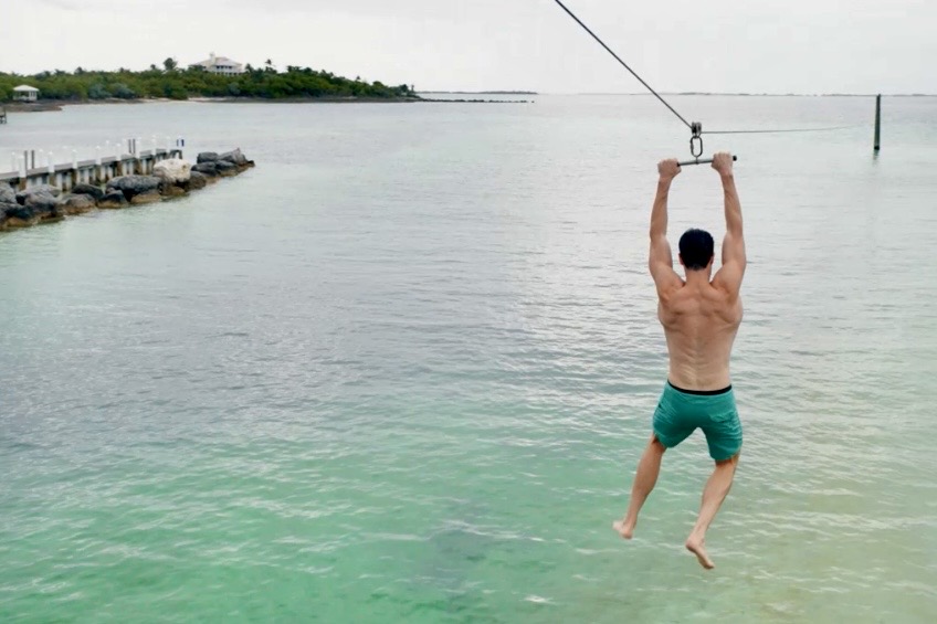 This 200 foot zipline from the 2nd level of the Gazebo is a thrilling ride over the inlet into your private Marina!