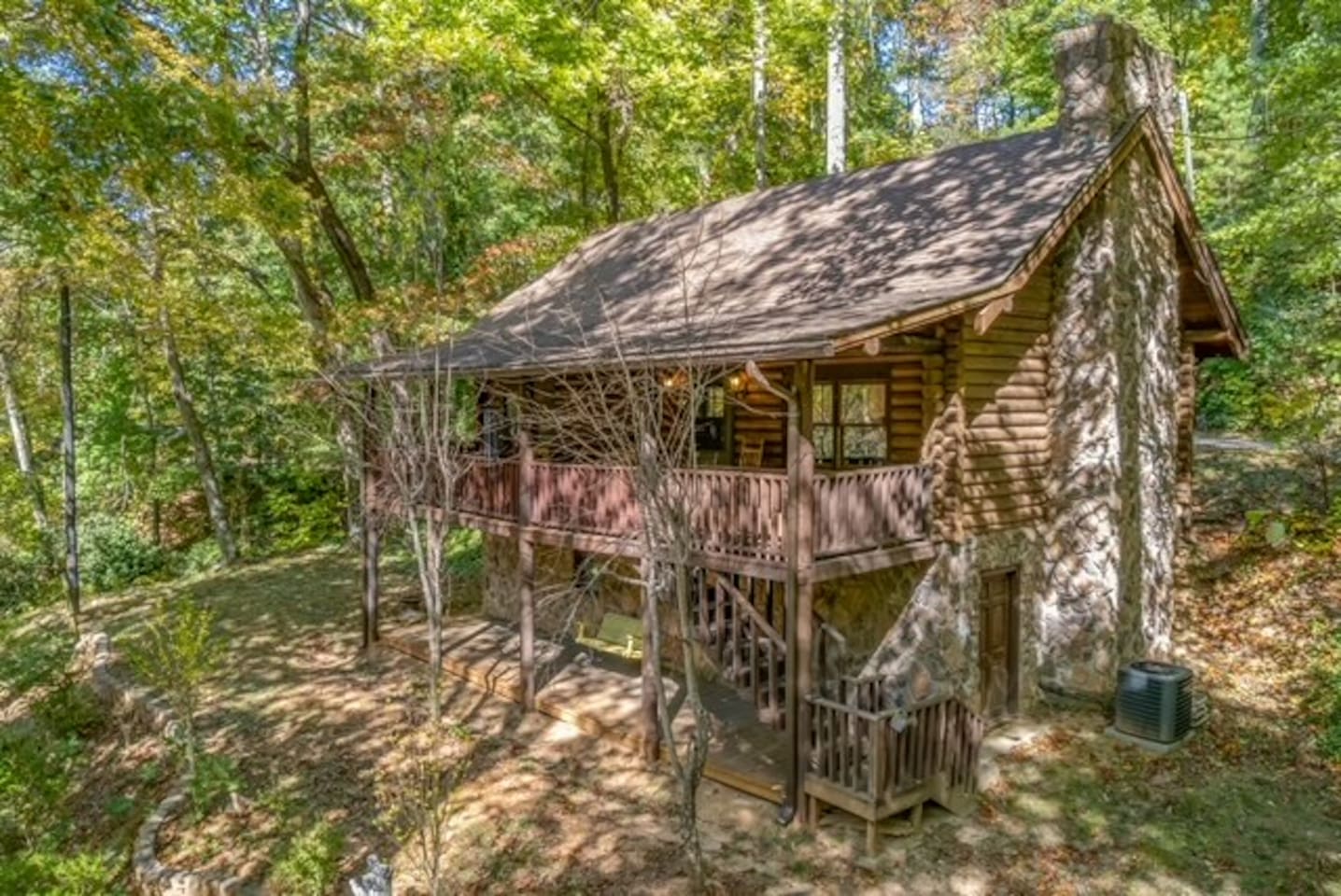 Back view of cabin