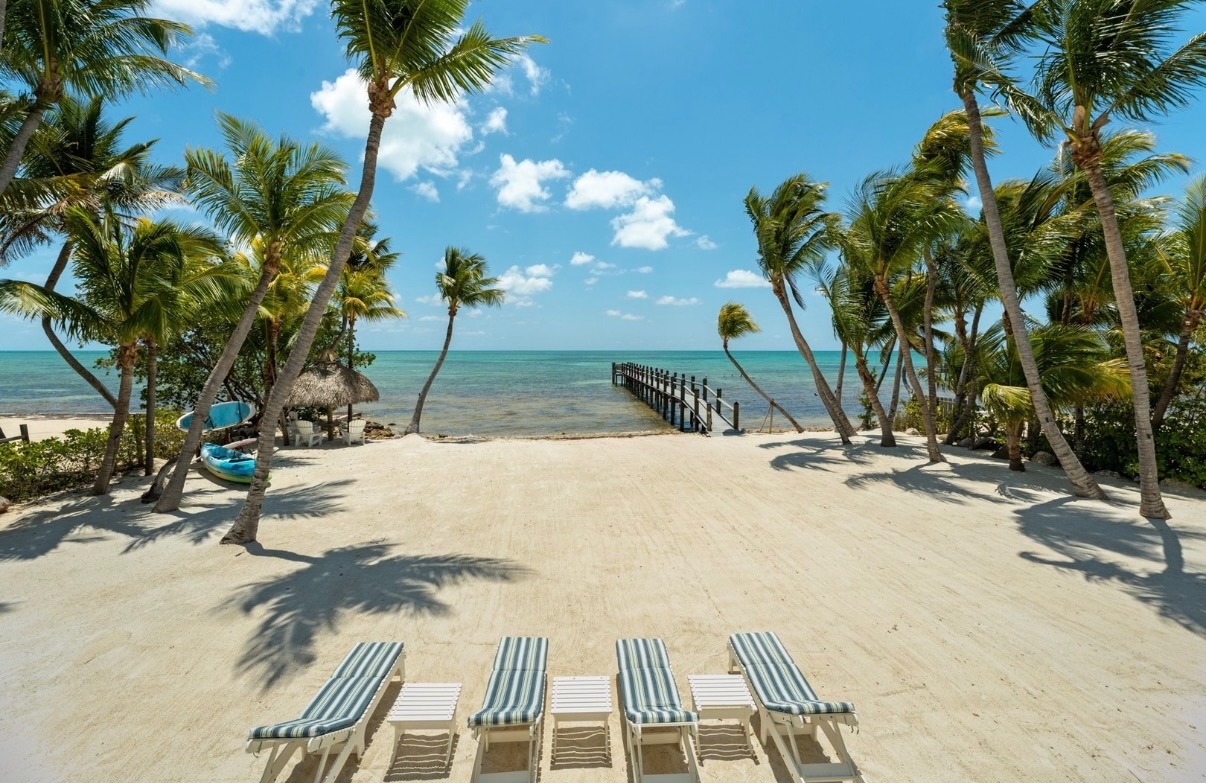 Relaxing beach chairs