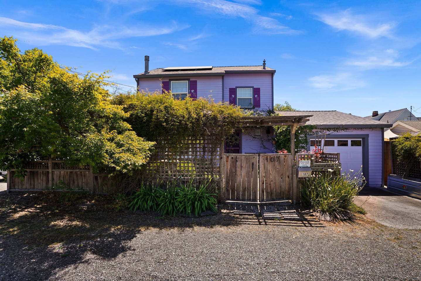 Convenient parking is available in the driveway or directly in front of the house.