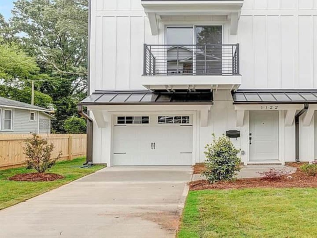 The driveway has room for 1 car. There is also free street parking.