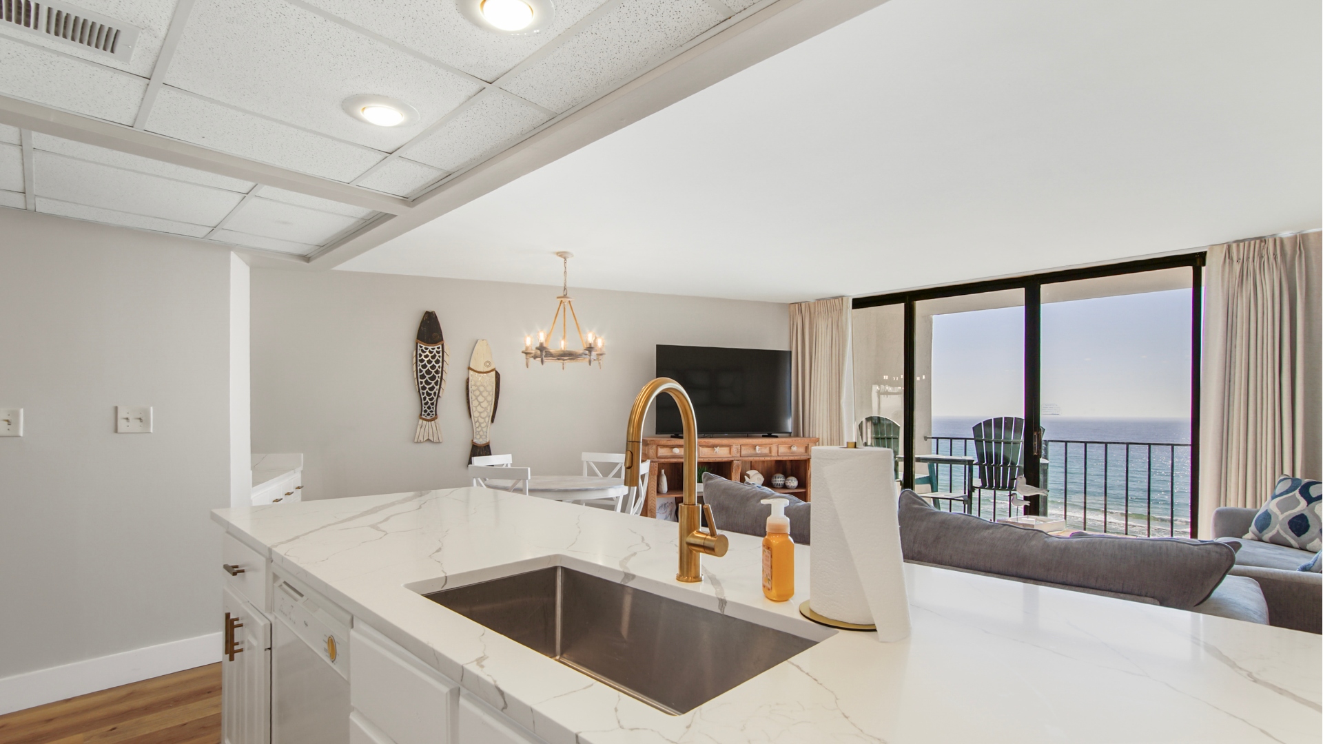 Large kitchen island