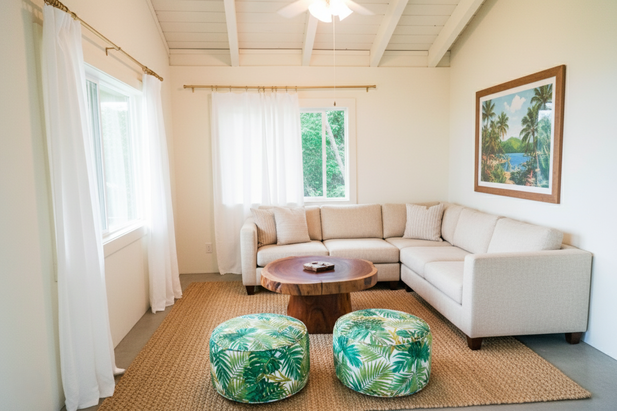 Guest House Living Room | Decor & Finishes subject to change