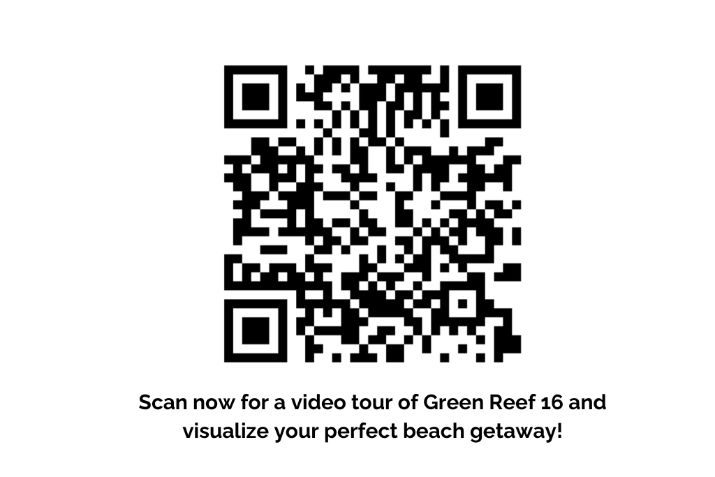 Scan this QR code for a video walkthrough of this incredible beach house!