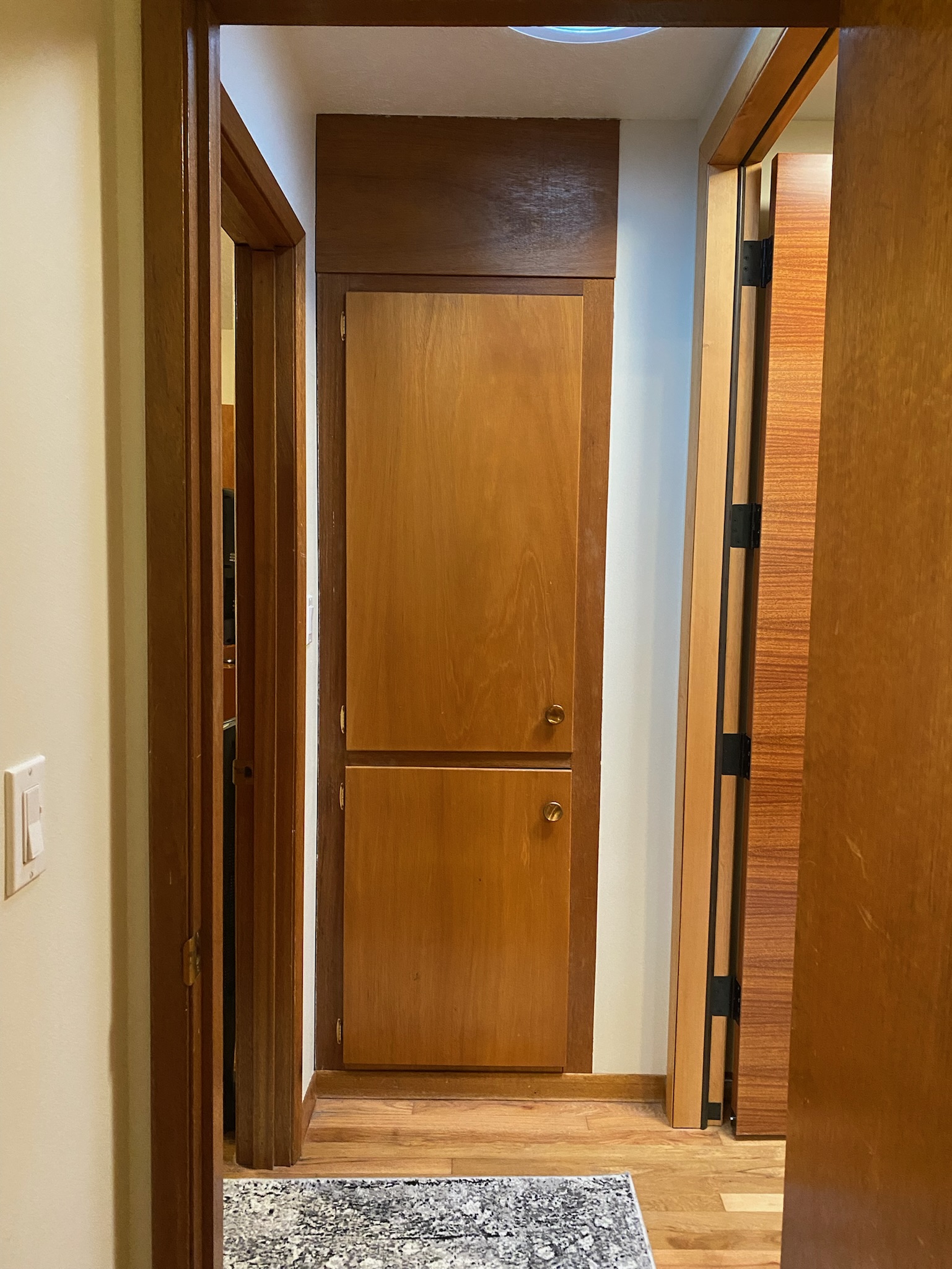 Large Custom Firedoor to optional 2nd bedroom & bathroom available to rent.  This area remains locked and empty if not needed.