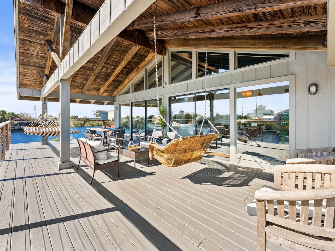 Relax on the private balcony.