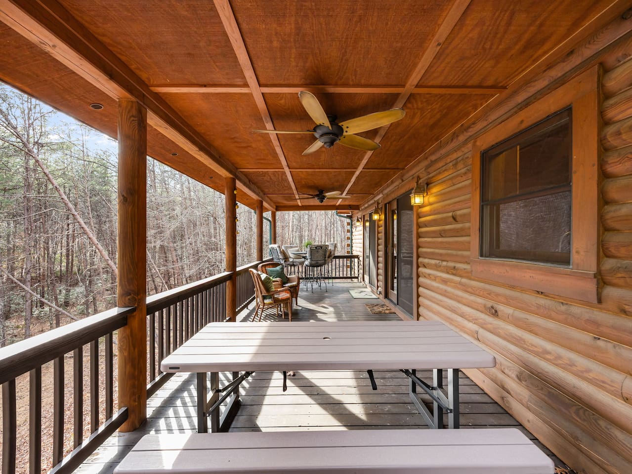 Main level deck of the cabin