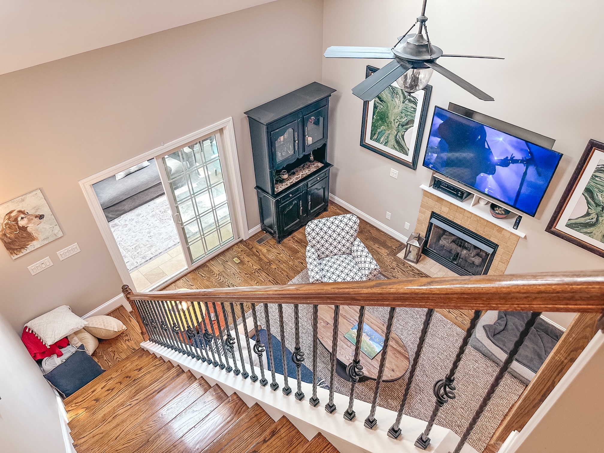 View Downstairs from 3rd floor loft