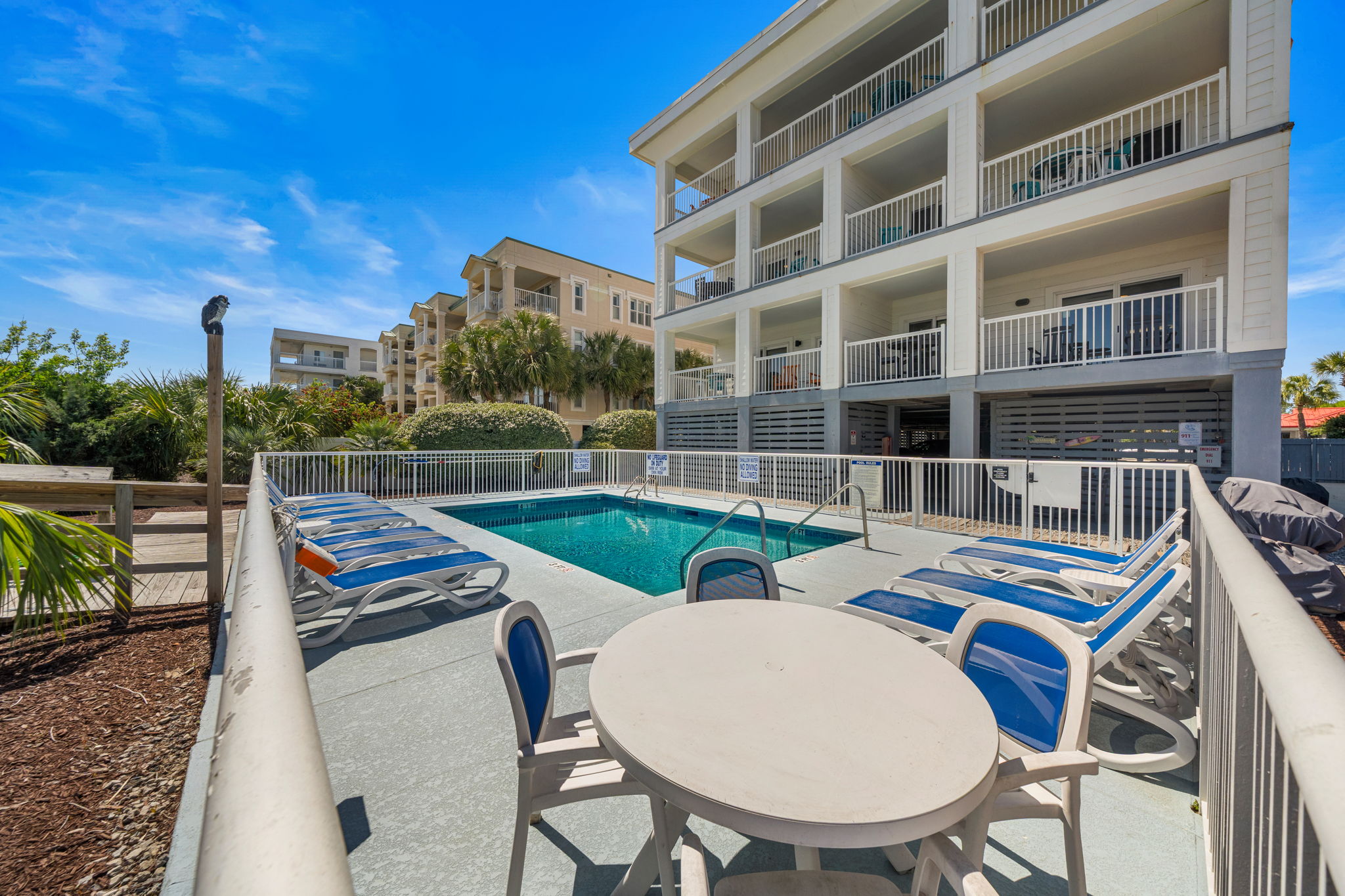 Pool  | Morning Sunrise | 302 Oceanview | 1116 Ocean Blvd, Isle of Palms, SC | IOP Escapes