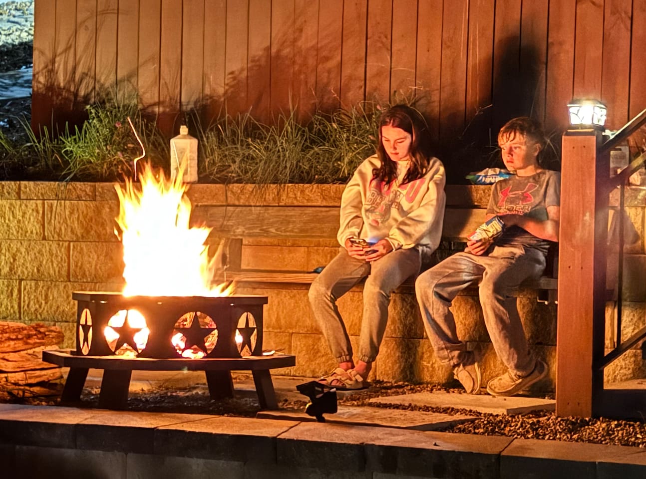 Enjoy cool nights with an outdoor fire