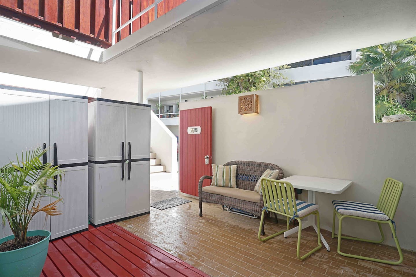 Enjoy sitting on the porch to enjoy the beautiful USVI weather