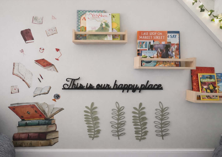 This is our happy place! Welcome to the reading nook where you can discover new worlds behind every page.