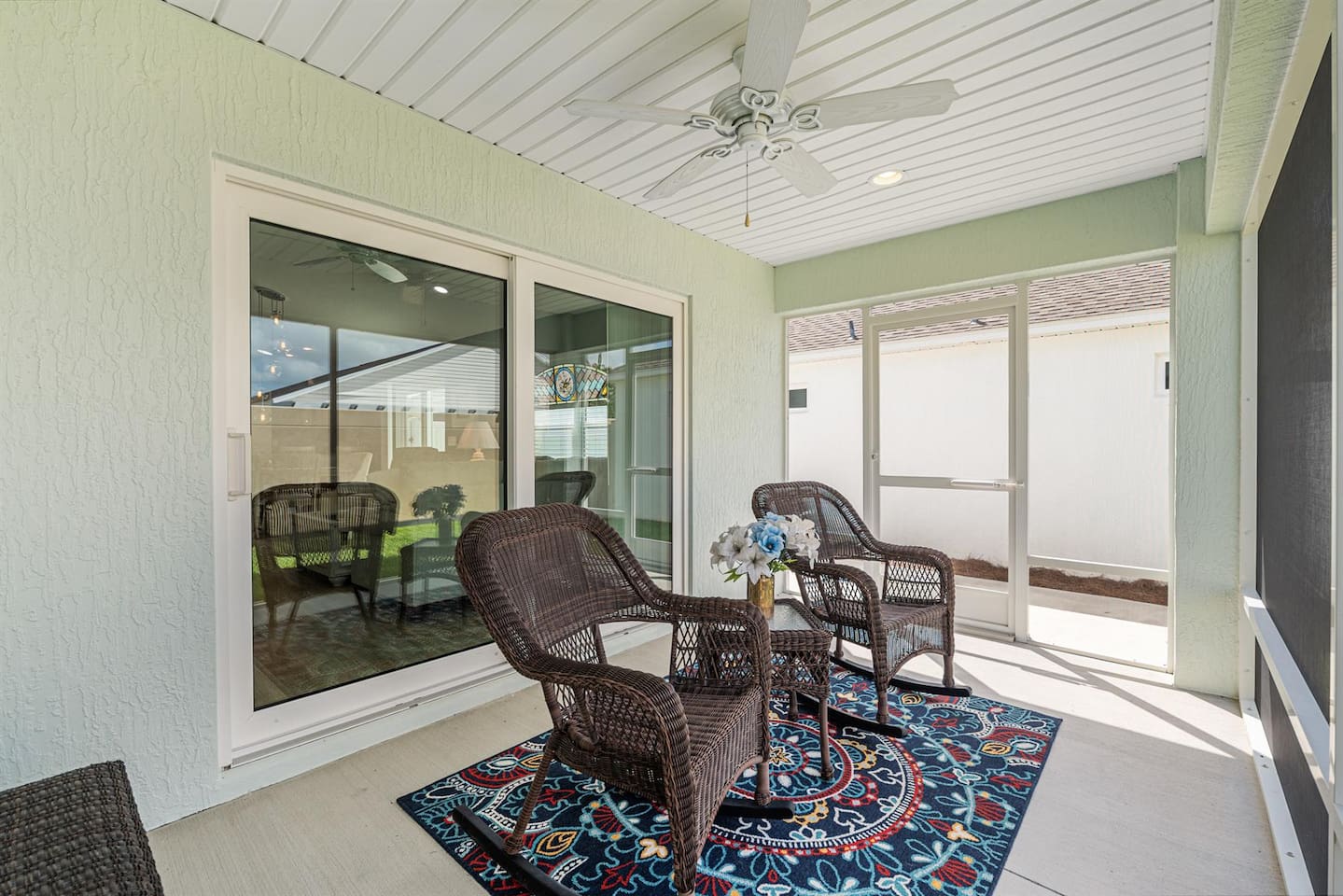 Enjoy some complimentary coffee outside on the beautiful lanai!