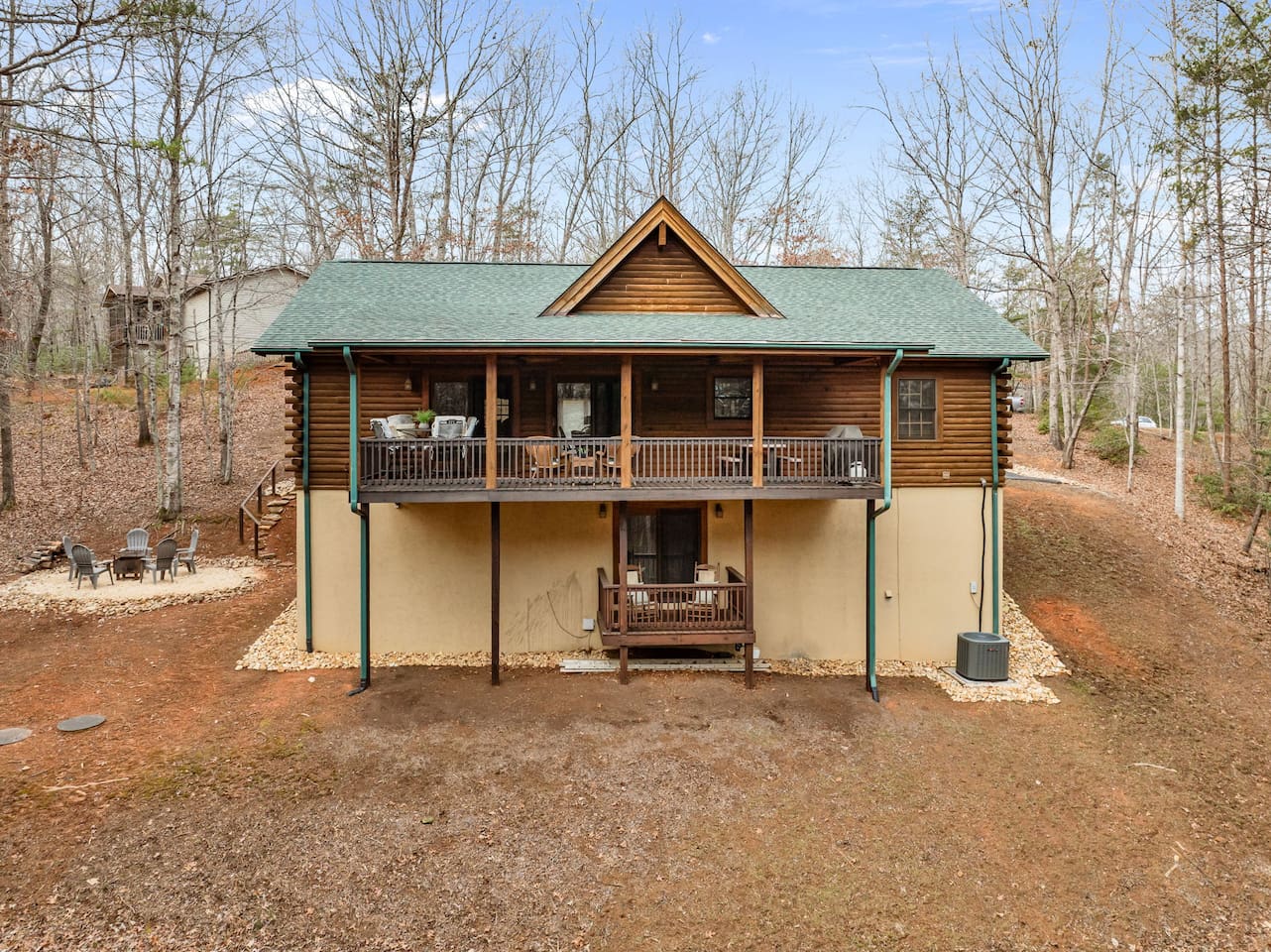 Back view of the cabin