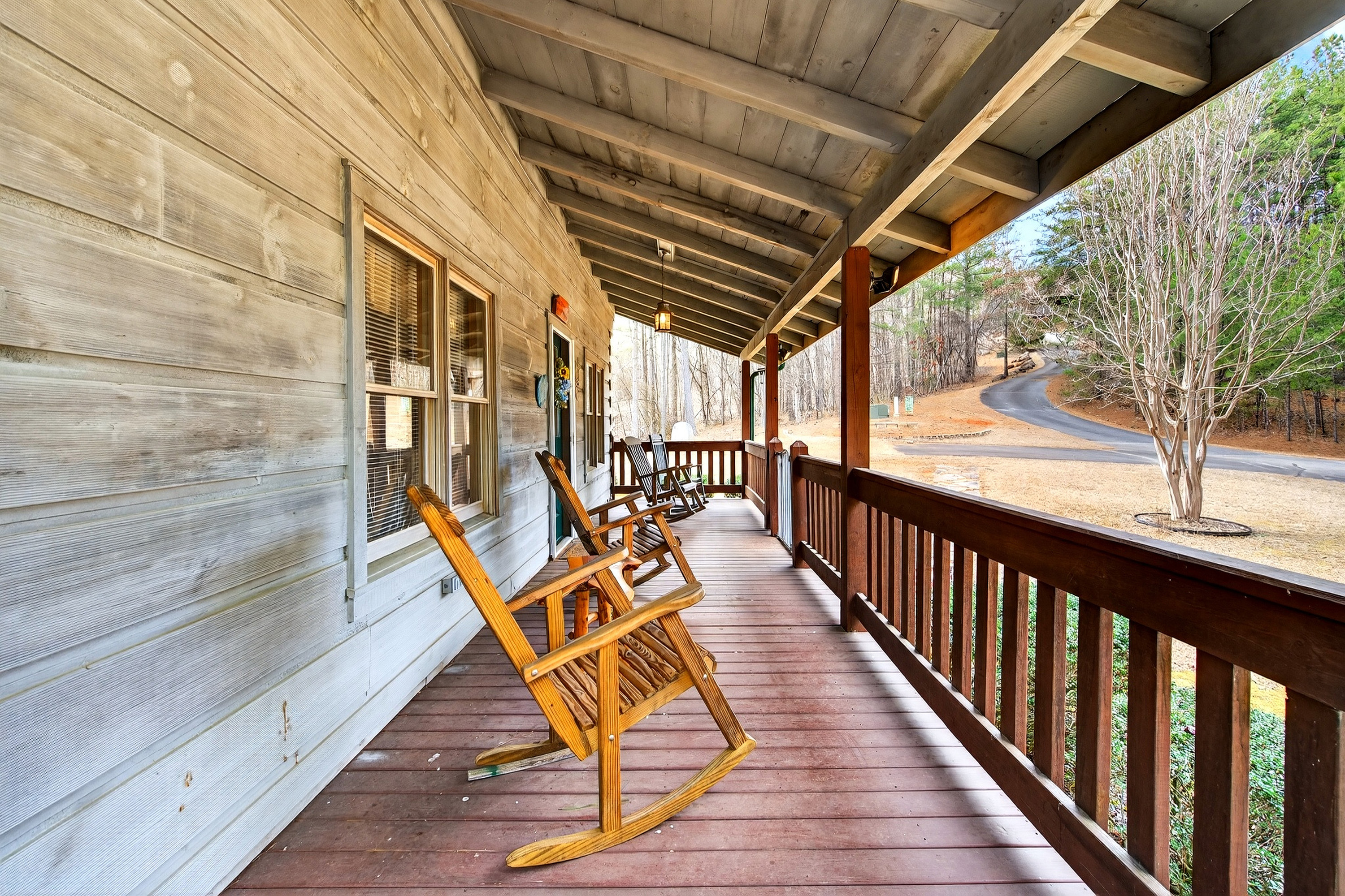 Plenty of seating on the front deck