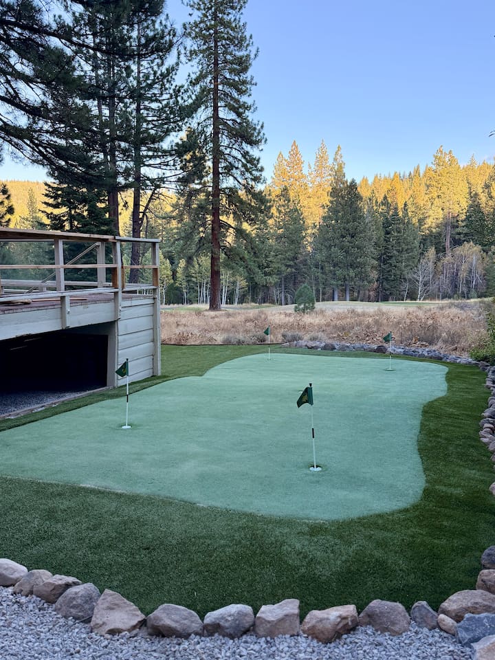 Putting green overlooking the Northstar Golf Course