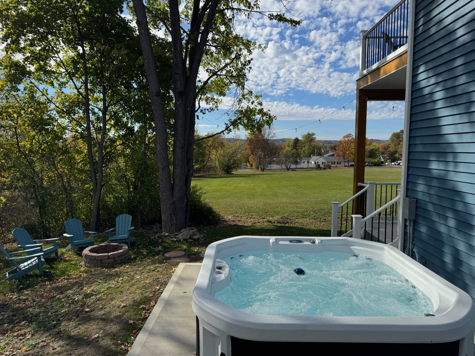 Relax in the hot tub