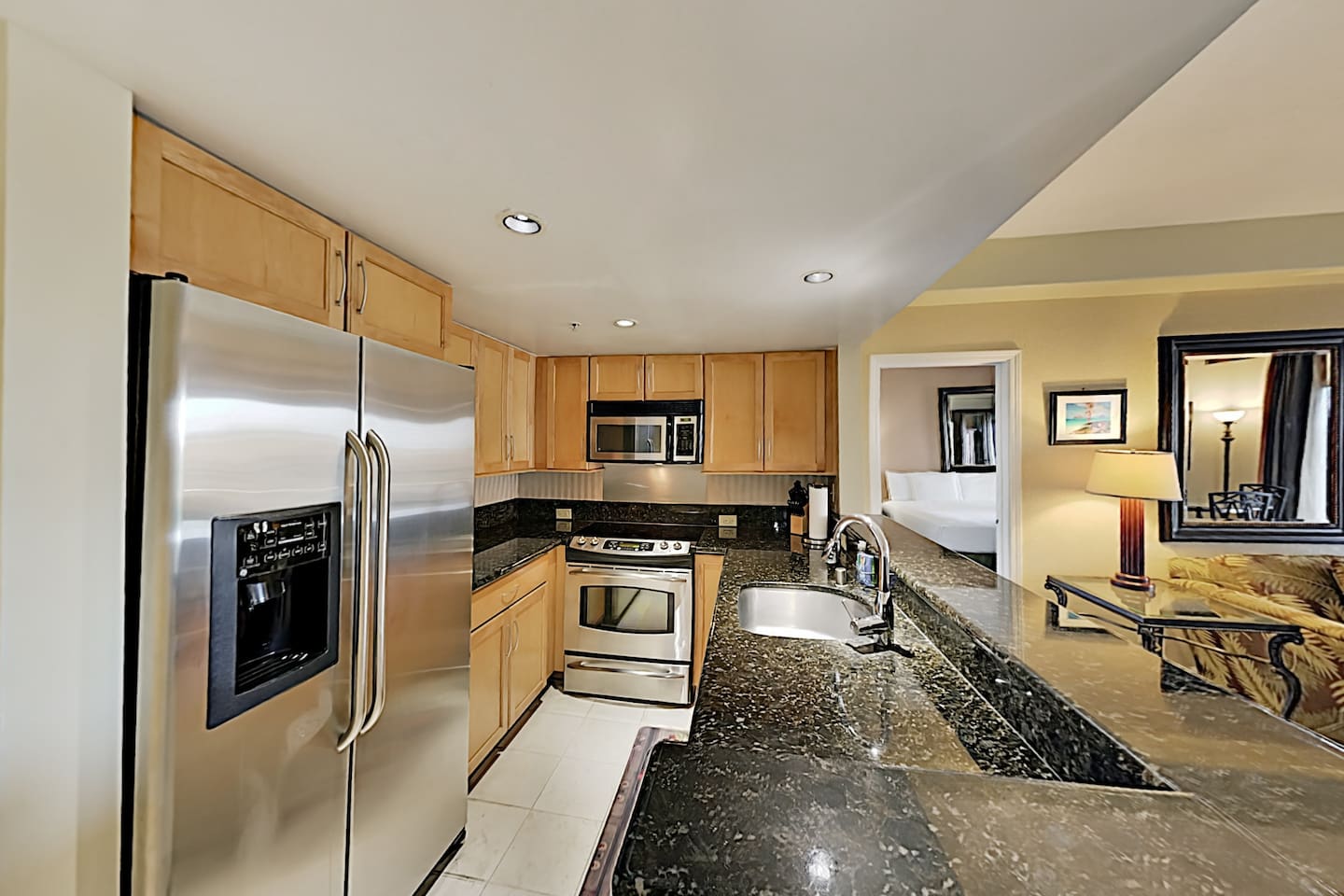 Fully equipped updated kitchen
