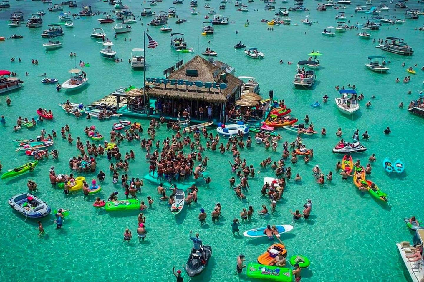 Just a short drive away, enjoy Crab Island where the sun and fun are second to none!