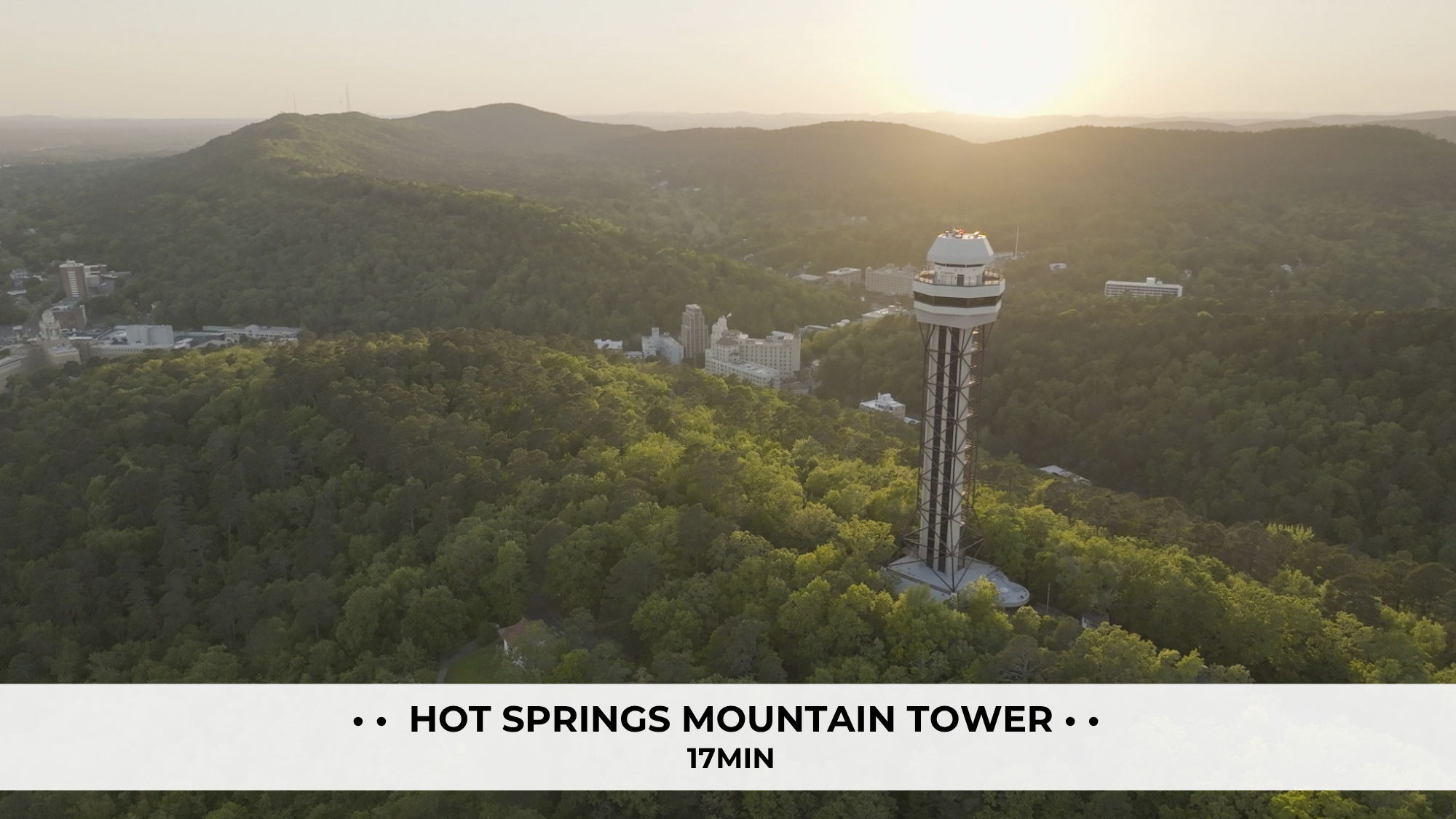 Hot Springs Mountain Tower offers gorgeous views of the Ouachita Mountains.
