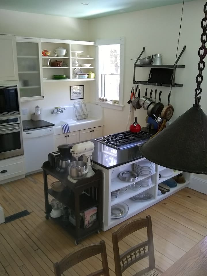 While the kitchen has been remodeled recently, we try to keep the feeling 19th Century.