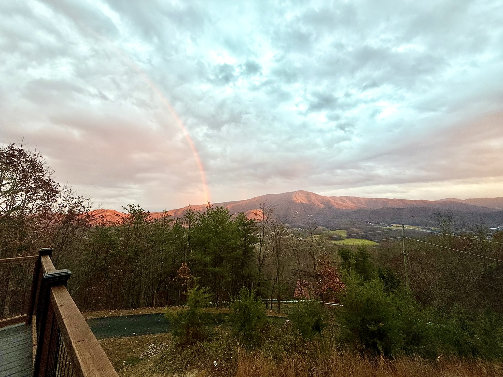 Sunset Rainbow overlooking Wears Valley