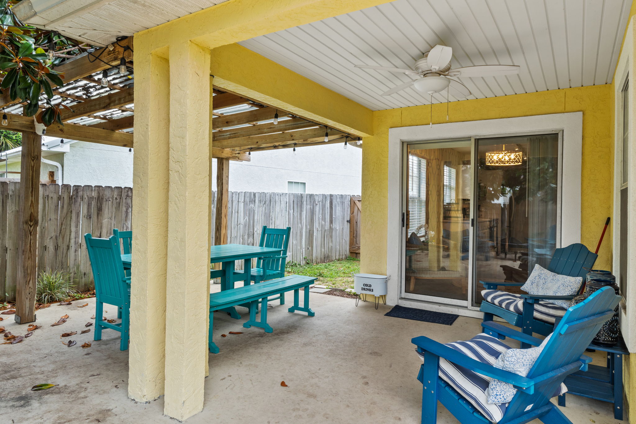 Back Porch with Outdoor Seating