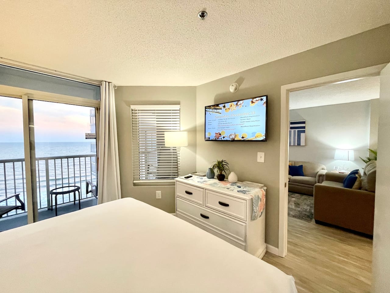 Master Bedroom with Balcony Access and Private Bathroom 