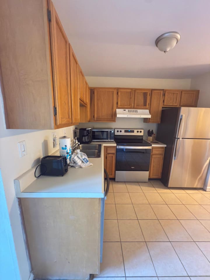 Kitchen with coffee maker