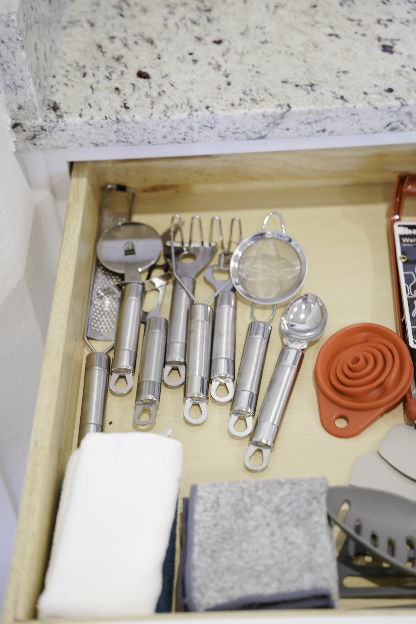 Fully stocked kitchen with cookware and utensils for all your meal prep needs