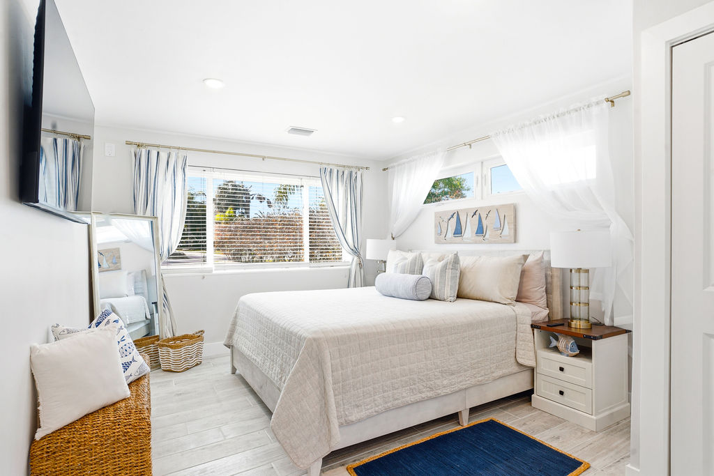 The Sailaway room offers a peaceful place to unwind and recharge.