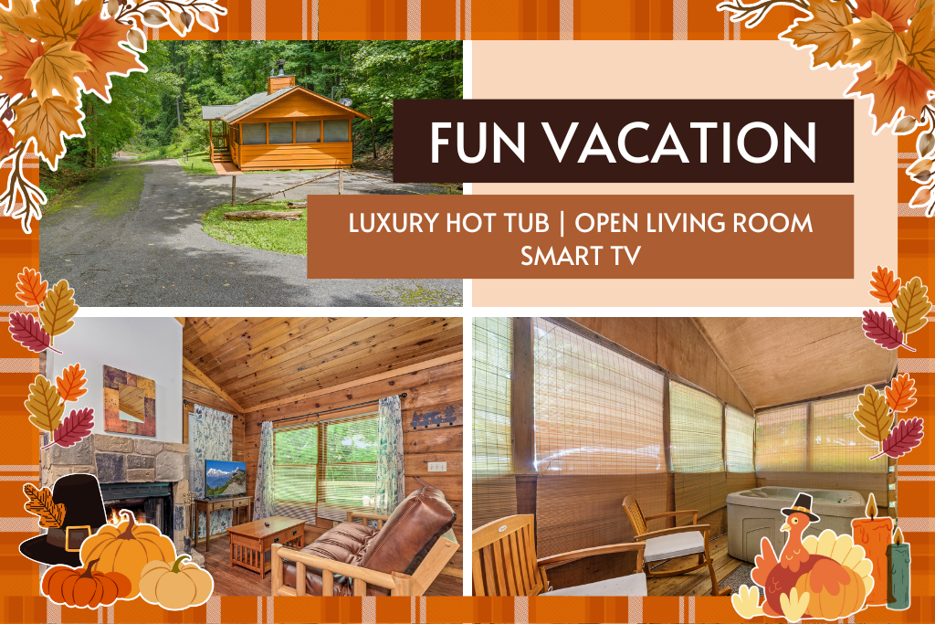 Luxury hot tub, smart TV, and all the cozy cabin perks