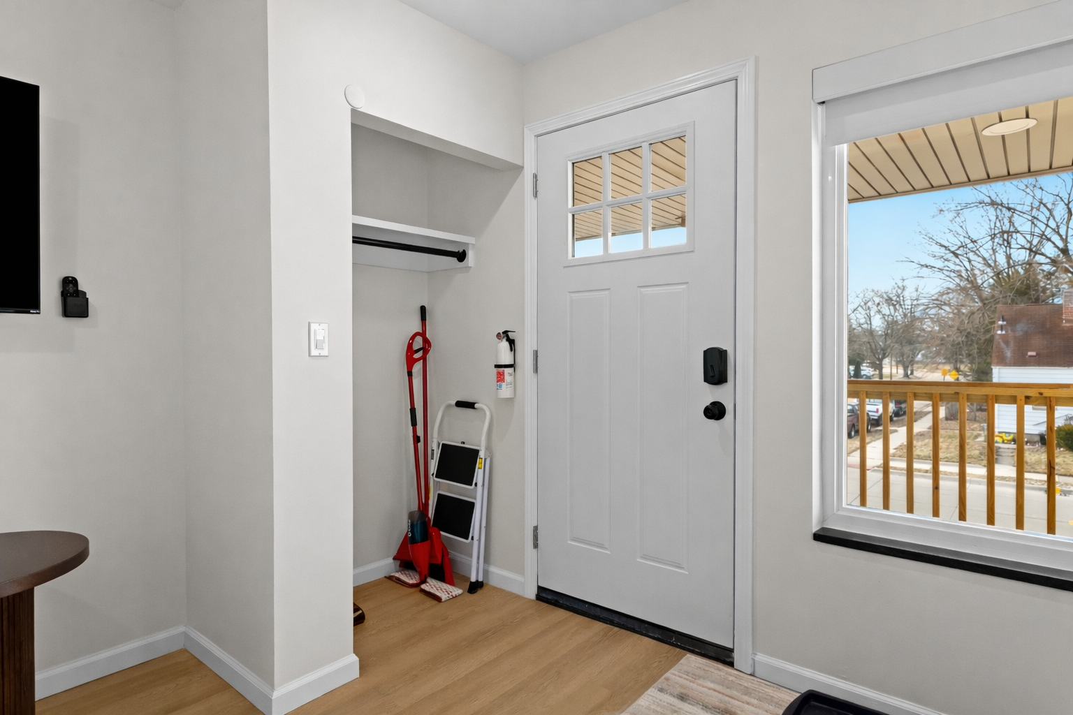 Bright, welcoming entry with private access, natural light, and convenient storage—making arrivals, departures, and daily living easy and comfortable.