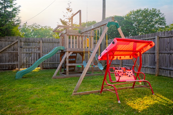 From morning giggles to sunset play, this sweet backyard setup invites endless joy and heartfelt family moments.