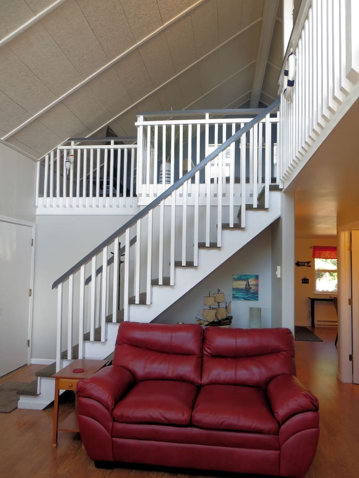 down stairs living room
