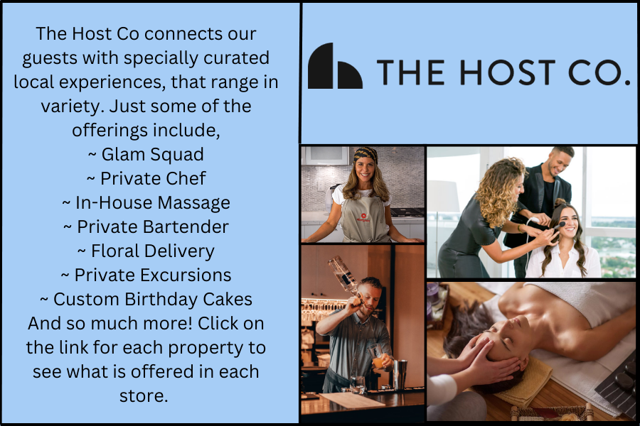 The Host Co. can provide a variety of services to take a stay from ok to amazing!