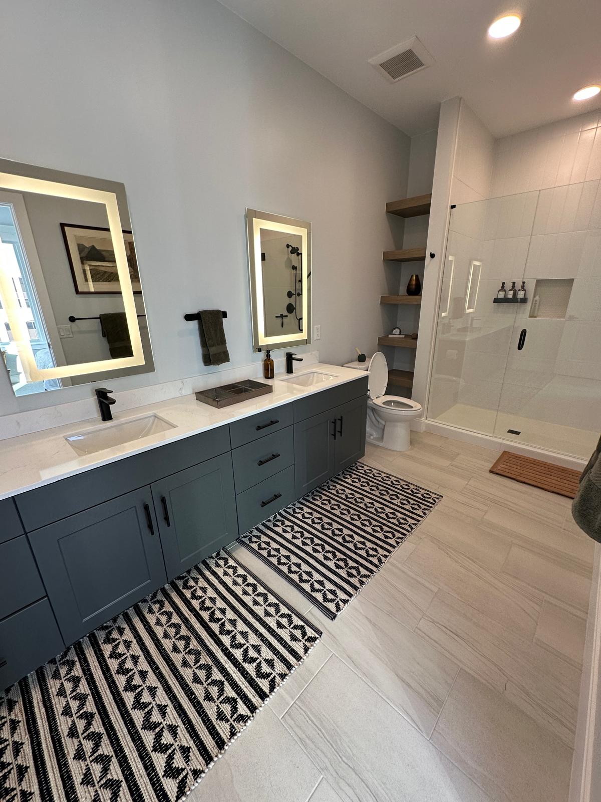Dual Vanity Bathroom En Suite Second Bedroom