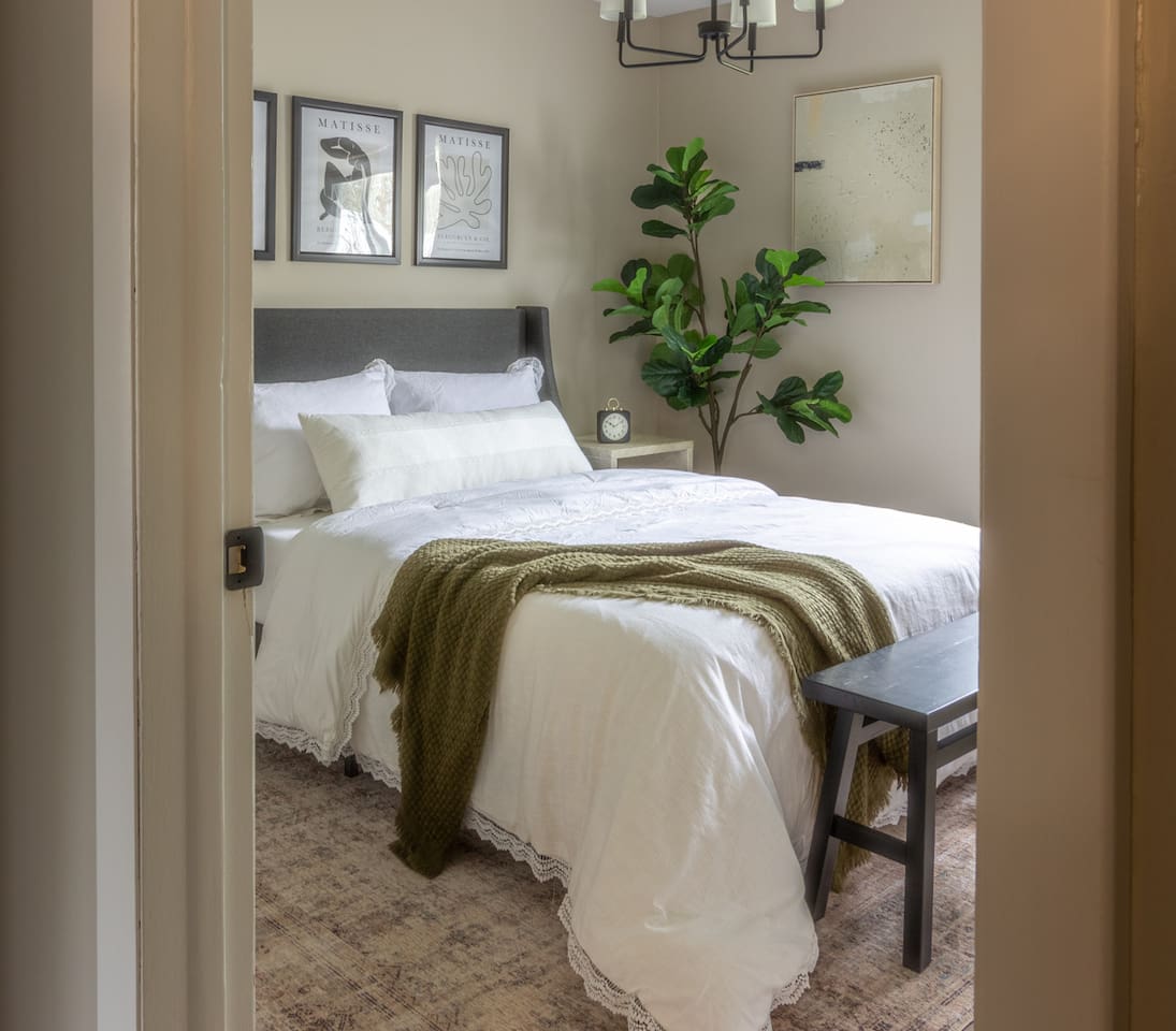 A bright entryway sets a welcoming tone from the moment you walk in.