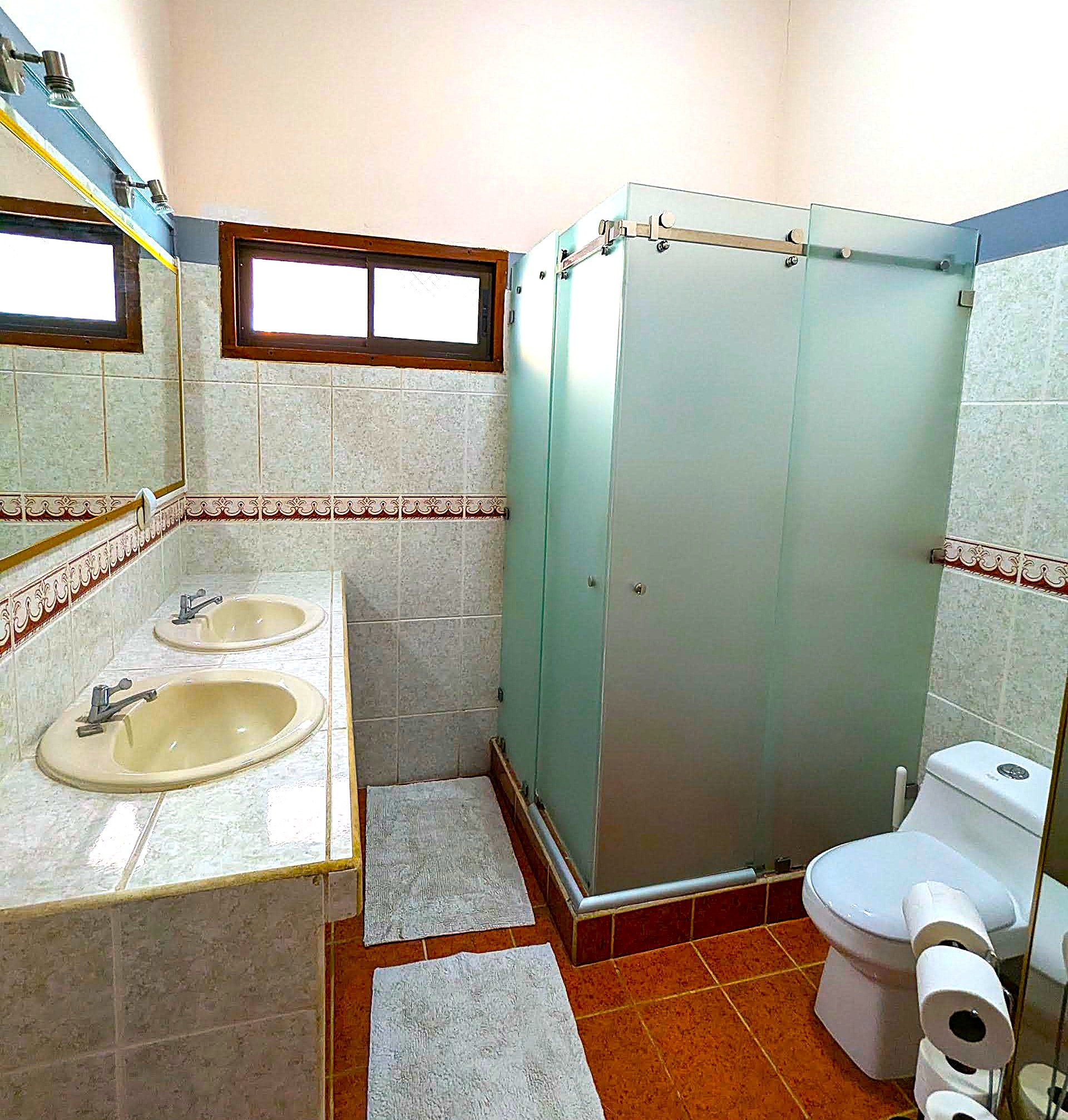 Shared bathroom shower upgrade