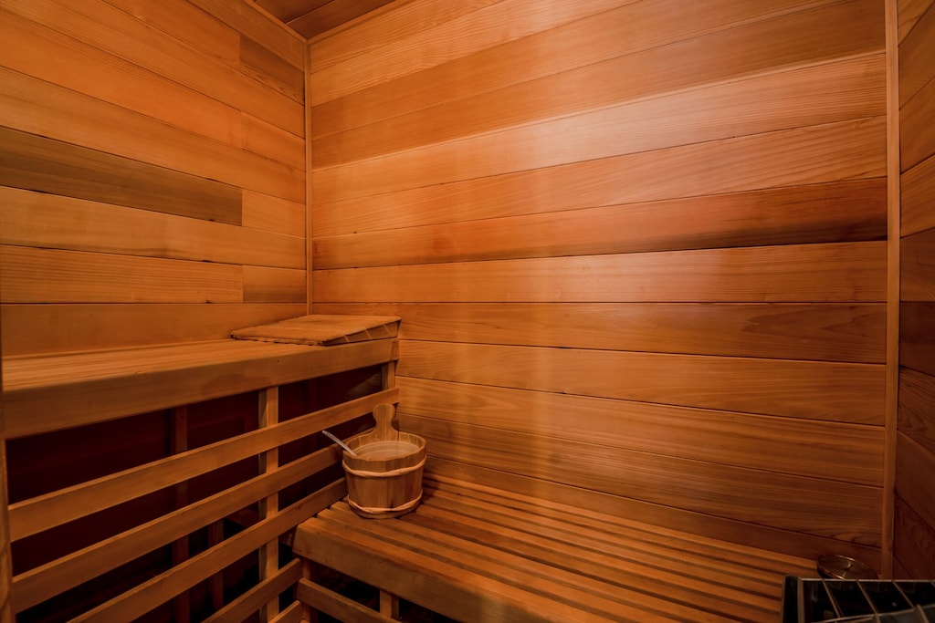 Cedar Sauna in Basement