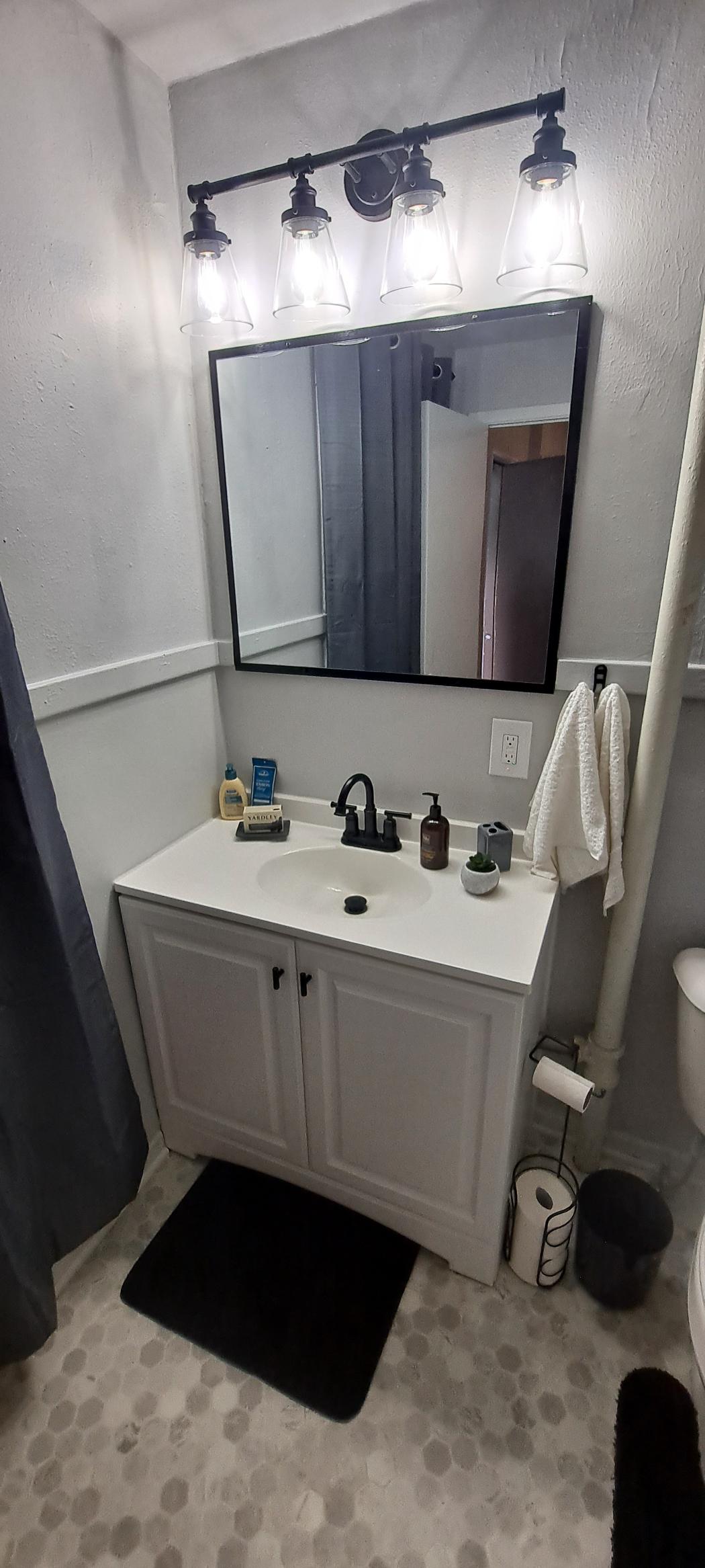 Indulge in comfort—our luxurious bathroom is crafted for ultimate relaxation.