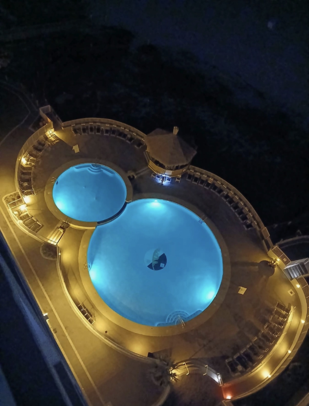 Pool at night