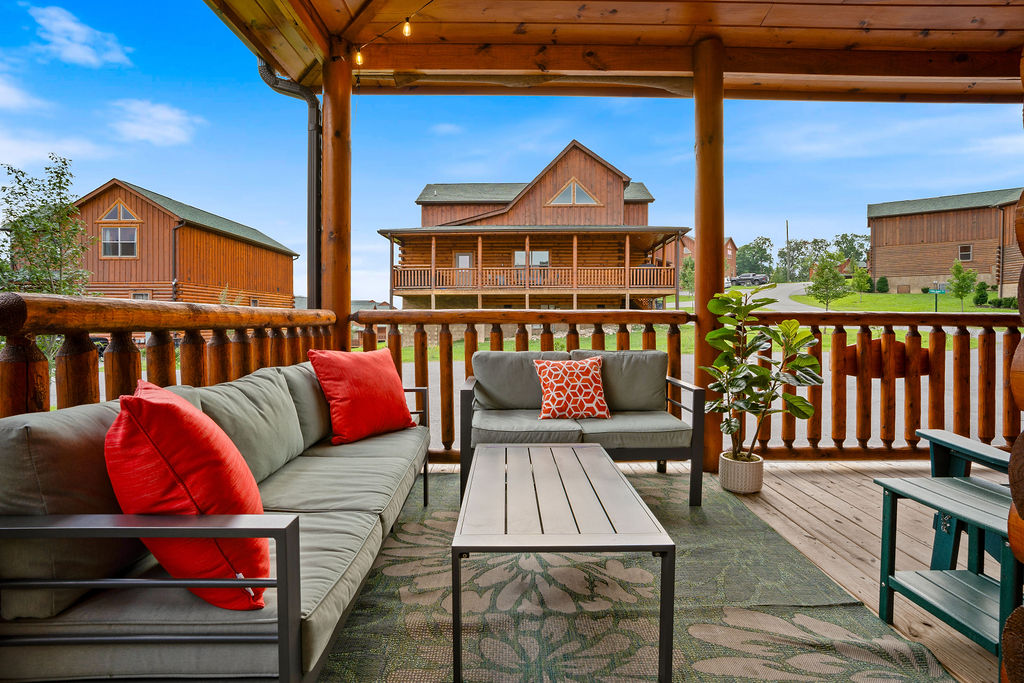 Family time of the front porch for gatherings