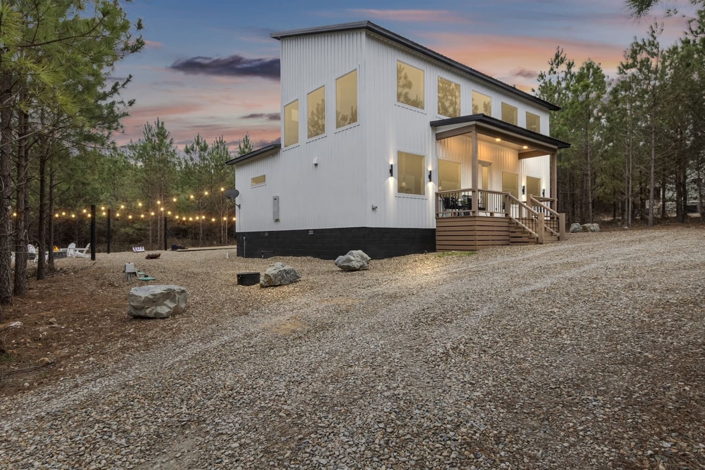 Whether you're sipping wine on the porch or exploring nearby hiking paths, the forest makes every moment feel like a storybook.