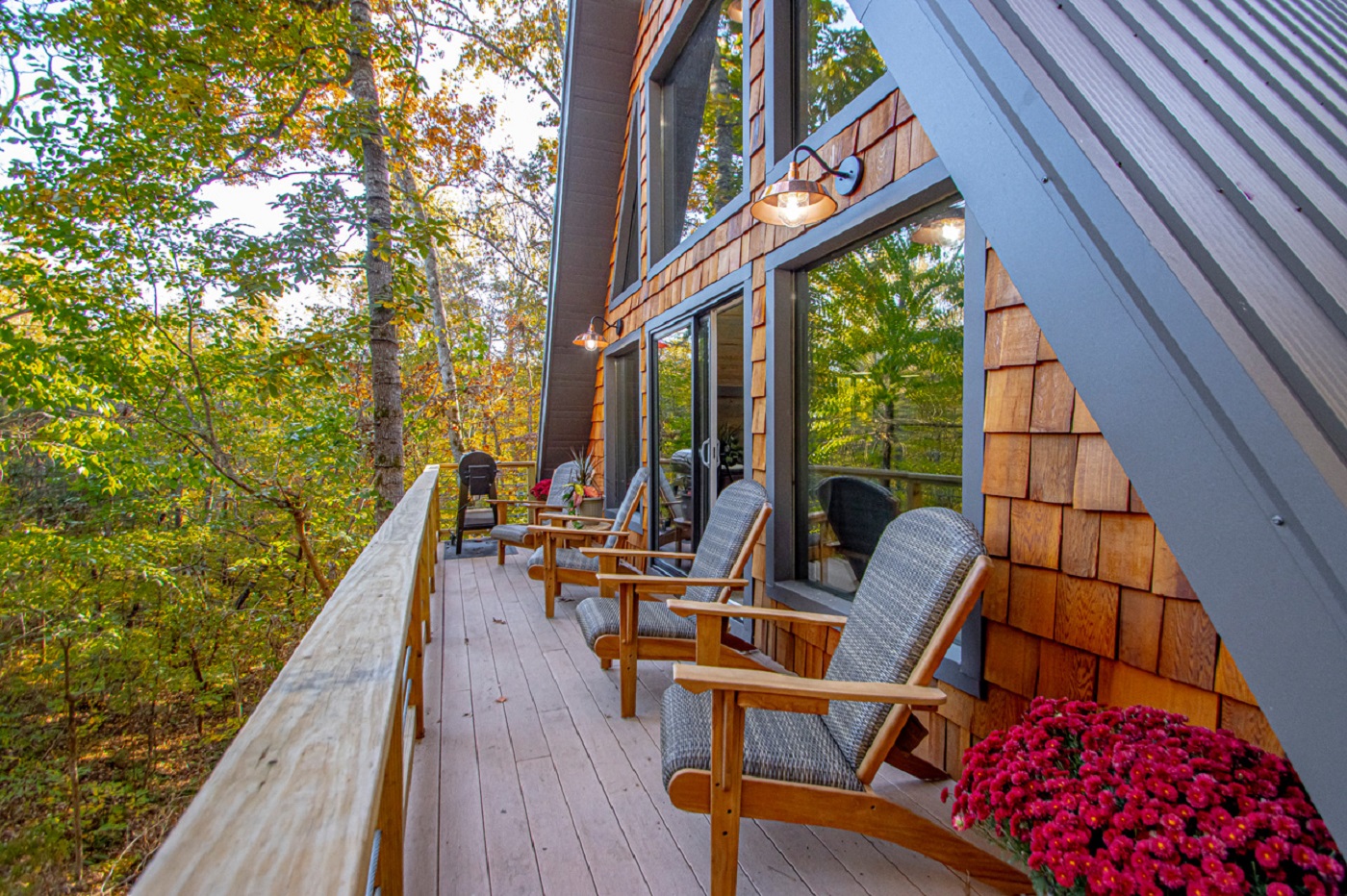 The front deck balcony