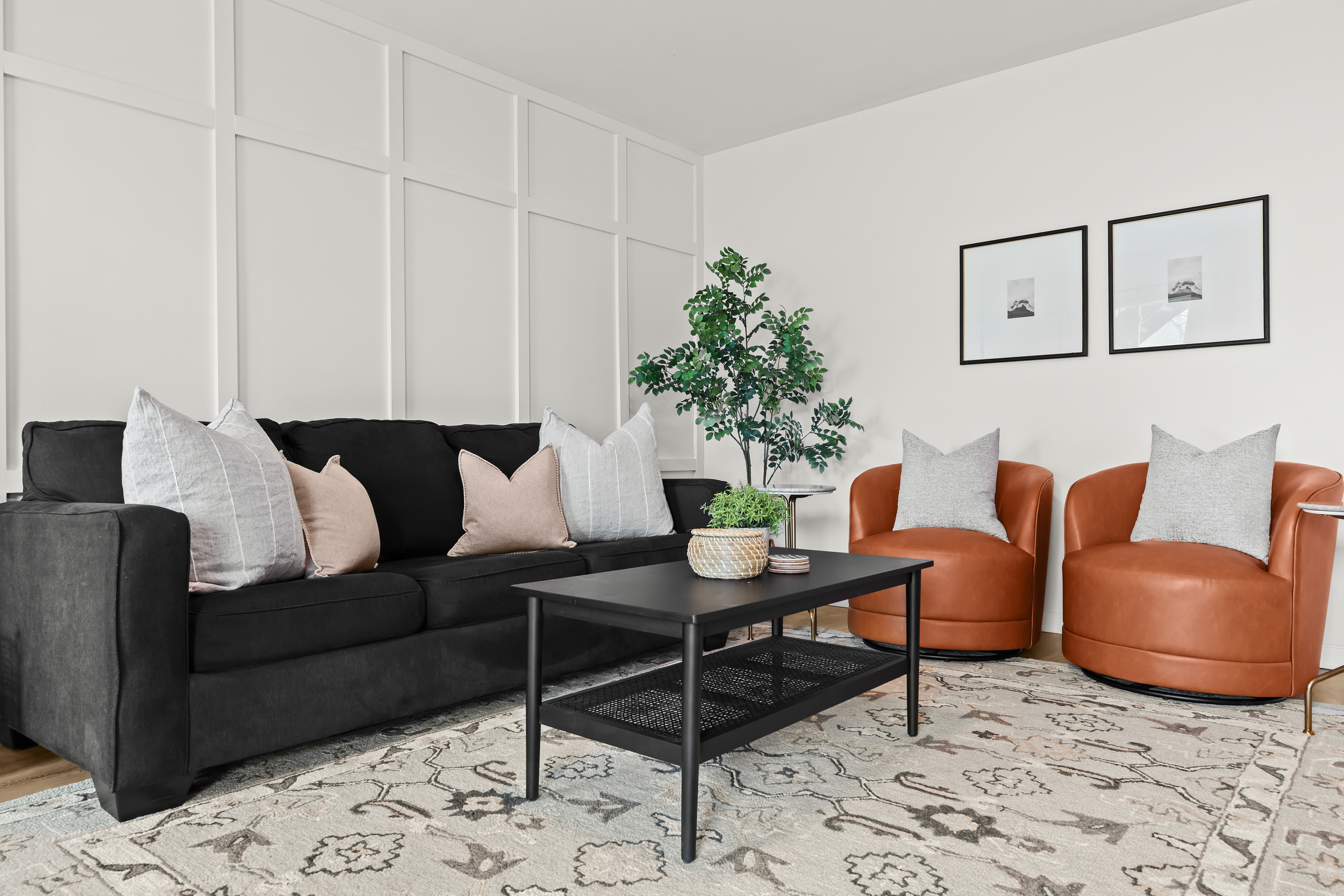 Relax in style with plush seating and cozy modern touches—perfect for movie nights or morning coffee.