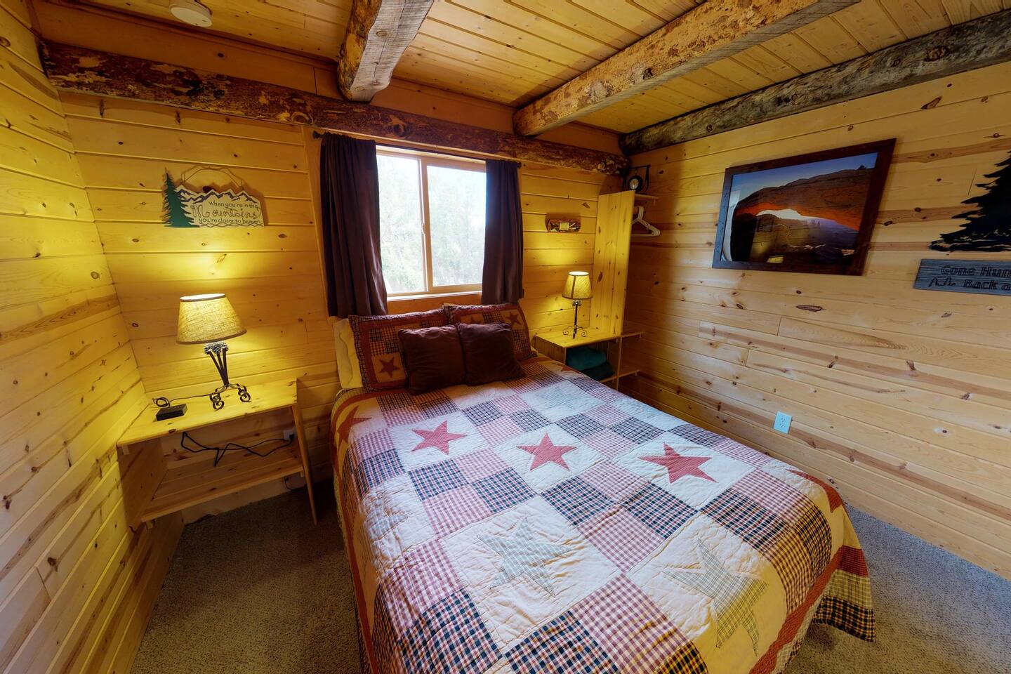 Both bedrooms feature queen sized beds.